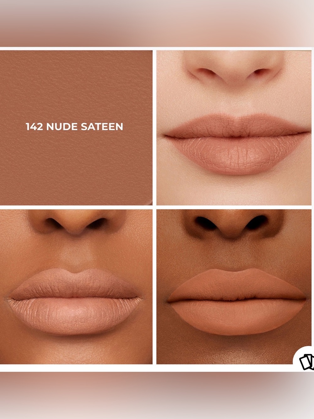 laura mercier Caviar Smoothing Matte Lipstick - Nude Sateen New